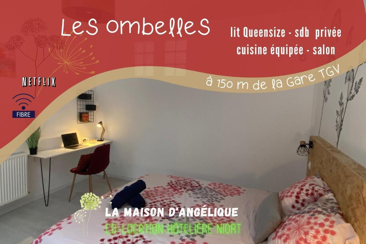 La Maison D'Angelique - Colocation Hoteliere A 150M Gare Tgv- Grande Cuisine Equipee & Salon - Fibre - Netflix Niort Cameră foto