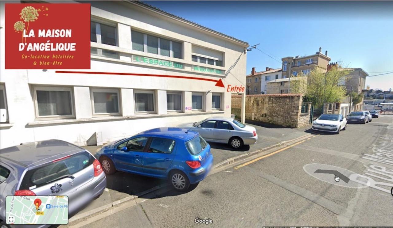La Maison D'Angelique - Colocation Hoteliere A 150M Gare Tgv- Grande Cuisine Equipee & Salon - Fibre - Netflix Niort Exterior foto